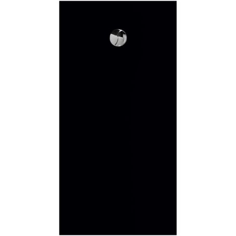 Allibert Receveur de douche KARBON 160x80 noir mat Recoupable antidérapant