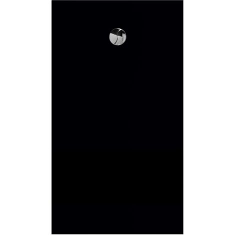 Allibert Receveur de douche KARBON 160x90 noir mat Recoupable antidérapant