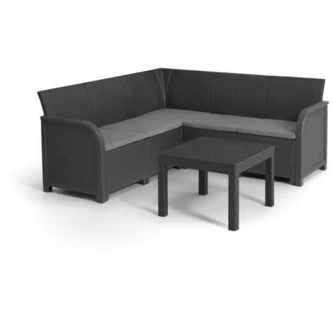 Allibert Salon de Jardin Modulaire Gris Graphite