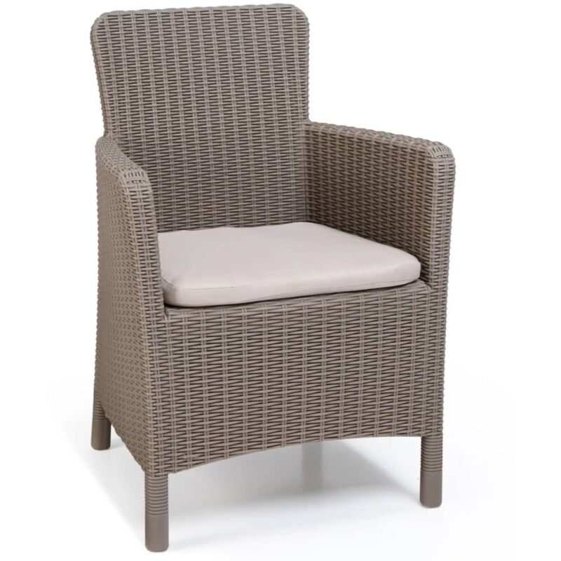 

Silla de comedor de jardín Trenton capuchino 226454 - Marrón - Allibert