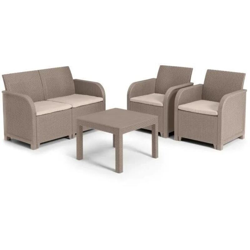 Allibert Von Keter Gartenmöbelset Beige Mit Kissen
