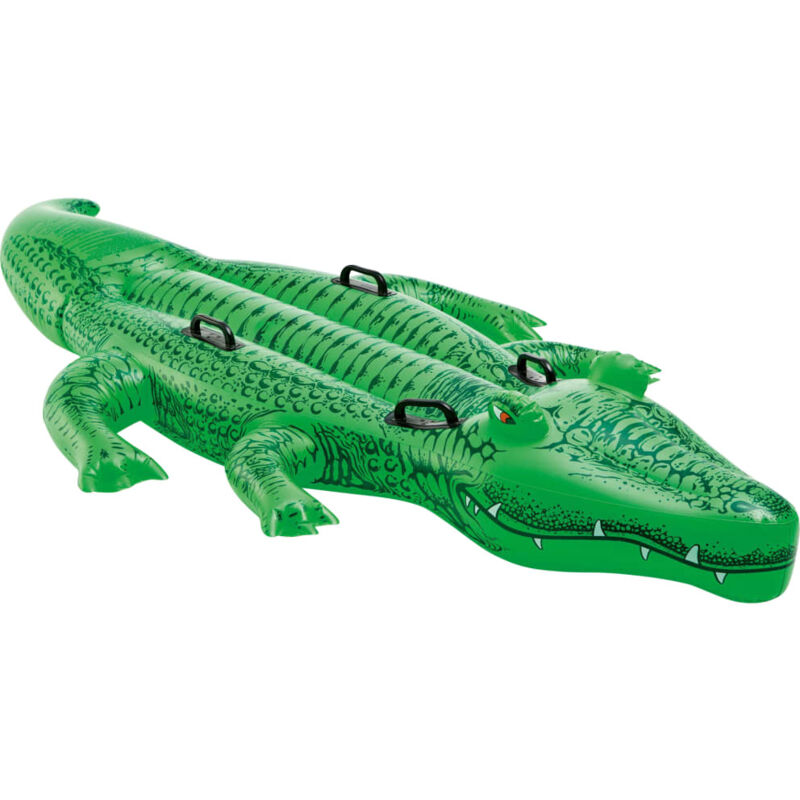 Alligator géant à chevaucher 203x114 cm INTEX - Vert