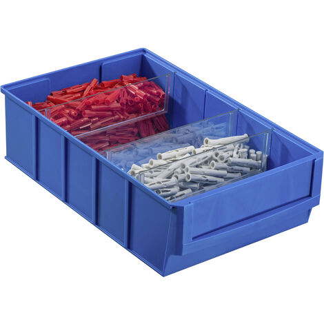 Allit 456530  Sichtlagerkasten   (L x B x H) 300 x 185 x 81 mm Blau 1 St.