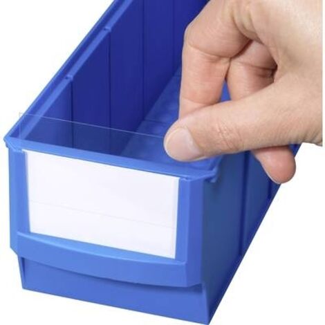 Allit 456596 Etichette identificative per cassette da magazzino ProfiPlus ShelfBox Label S Bianco, Trasparente 20 pz.