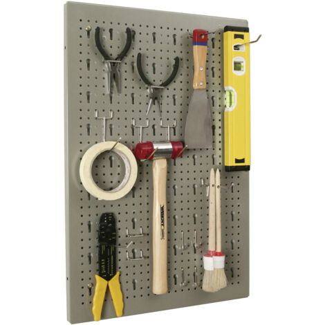 Allit Lochwand StorePlus Flex M 60 40 x 1,6 x 59,5 cm / grau Aufbewahrung