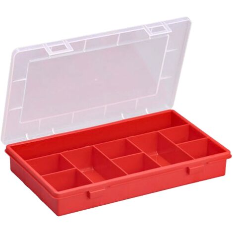 Allit Sortimentskasten EuroPlus Basic 29/9 rot/transparent Aufbewahrung