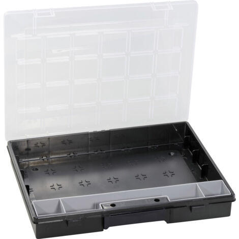 Allit Sortimentskasten EuroPlus Flex 37-1 37x 29,5x5,5 cm schwarz - transparent