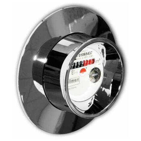 Allmess Wasserzähler Messkapsel MES 3+m A34 Qn 1,5 (Q3 2,5) warm/kalt mit Chromrosette EJ 2025