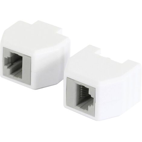 Allnet ALL-RJ45-Magnet Coupleur de sécurité RJ45, prise de raccordement, compatible PoE, jusqu'à 10 Go 193972 mâle, droit blanc 1 pc(s) D104092