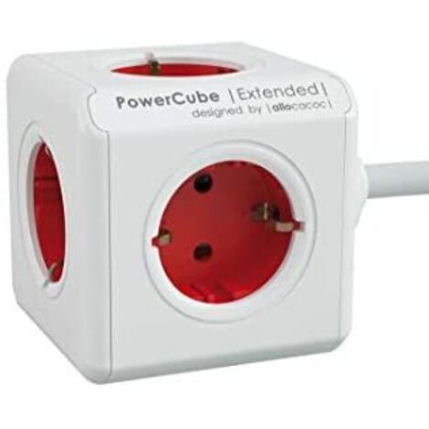 Allocacoc POWERCUBE EXTENDED, rosso