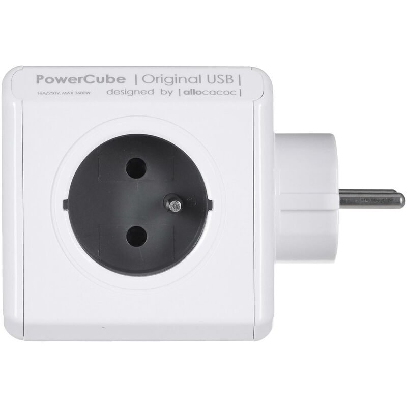 

PowerCube Original Type E Interior 5salidas AC Gris Base múltiple - Bases múltiples (Interior, 5 Salidas AC, Tipo E (FR), Gris, CE, 16 A) - Allocacoc