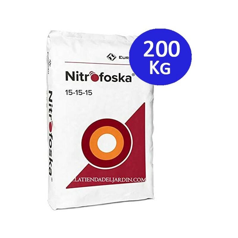 Engrais engrais Nitrofoska Triple 15, 200 Kg. Engrais efficace et à action rapide sur la plante.