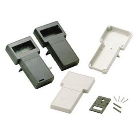 Alloggiamento a forma di T - colore grigio - 237/95 x 131/95 x 43 mm - con alloggiamento per display