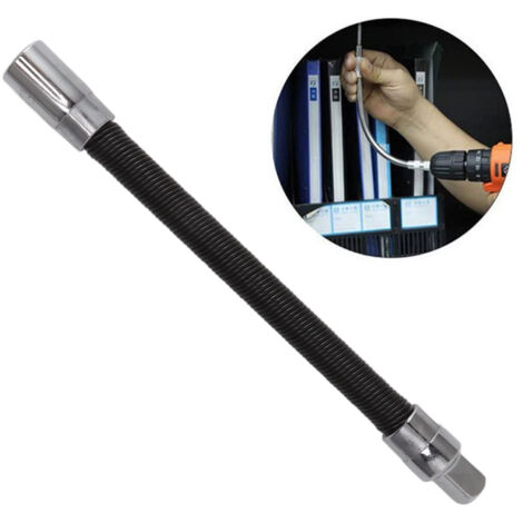 Allonge Flexible pour Clé 1/2" - Double Flexion Antidérapante pour Travail en Espaces Confinés - Industrie Atelier - En Acier