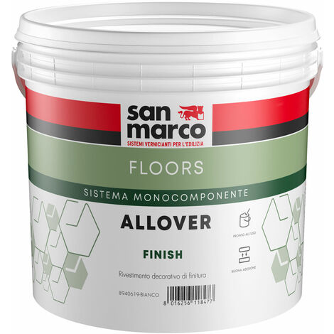 Allover finish rivestimento decorativo per pavimenti e pareti kg 1