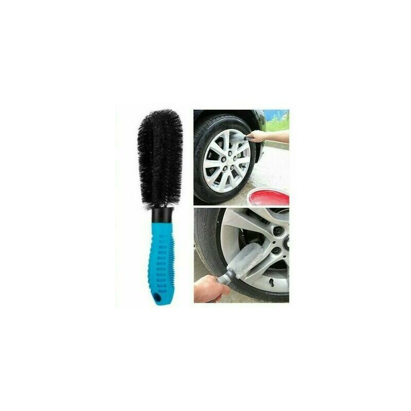Alloy wheel brush bristle handle cleaning reach soft car washing grip bike