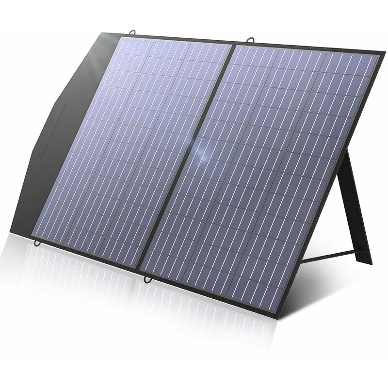 Allpowers - Portable Solar Panel Charger 100W for Solar Generator/Power Station Laptops, Camping Outdoor Foldable