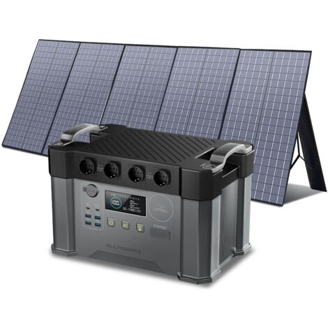 ALLPOWERS S2000 Pro Estación de energía portátil de 1451 Wh, generador solar MPPT con 4 tomas de CA de 2400 W (pico 4000 W), con panel solar plegable de 400W, para jardín, viajes, camping, RV