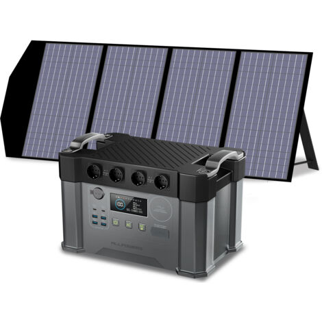 ALLPOWERS S2000 Pro Tragbares Powerstation 1451Wh 2400W (4000W Spitzenwert) AKKU MPPT Solargenerator Mobiler Stromspeicher mit 140W Faltbares Solarpanel für Wohnmobil, Reisen, Camping, Stromausfälle