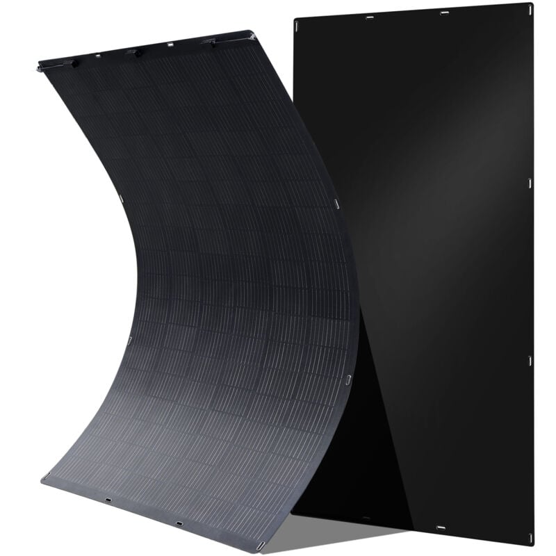 Allpowers - SF400 2Pcs 400W Flexible Solar Panel with IP68 Waterproofing etfe Photovoltaic Solar Module, Off-Grid Semi-Flexible Mono Solar Panel for