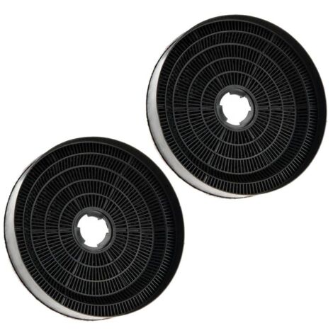 AllSpares Filtre à charbon (2 pcs.) pour hottes aspirantes - Adapté pour Candy KFC6918 / 35602061 et Airlux CR390 (Ø170x35mm)