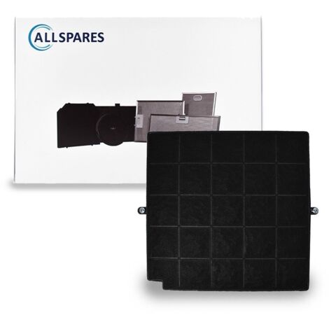 AllSpares Filtre à charbon pour hottes aspirantes adapté pour Airforce AFFCAF16CS / AFCFCAF16CS / FC120 / F16, Arthur Martin 50288593002 et Whirlpool AMC981 (257x263mm)