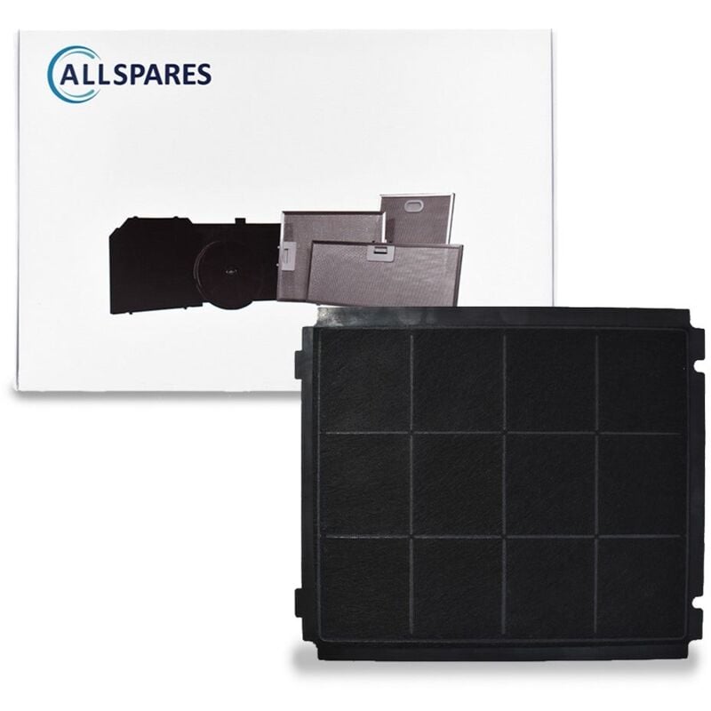 Allspares - Filtre à charbon pour hottes aspirantes adapté pour Airforce Blaupunkt AFFCA238 (267x231x17mm)