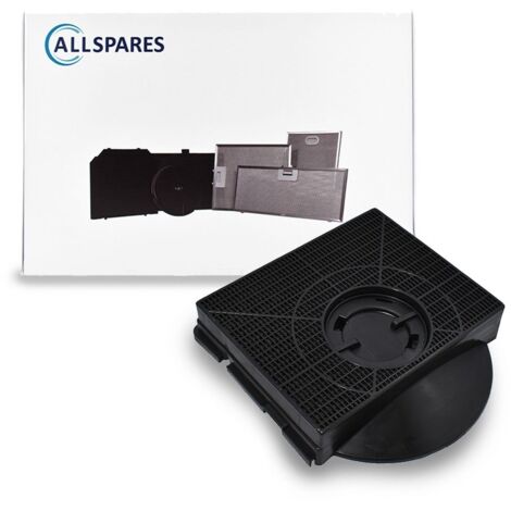 AllSpares Filtre à charbon pour hottes aspirantes adapté pour Elica F00189/S / Type 303, Whirlpool 484000008581, AEG 902979360/2 et Nyttig FIL 558 (213x207x41mm)
