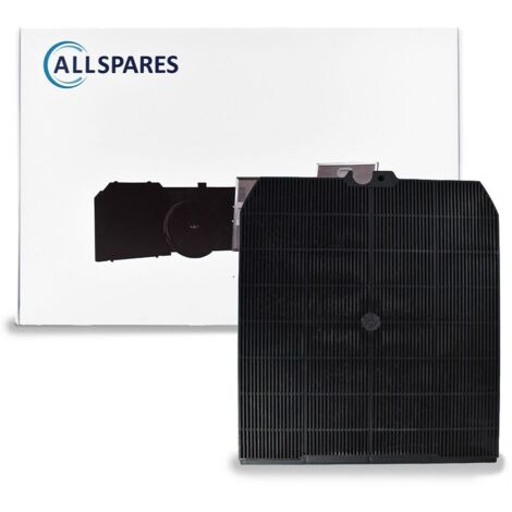 AllSpares Filtre à charbon pour hottes aspirantes adapté pour Falmec nr.3 / 103050107 et Airlux CR1000 (232x211x13mm)