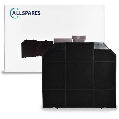 AllSpares Filtre à charbon pour hottes aspirantes adapté pour Smeg KITFC161, Zanussi AEG EFF72 /E3CFF72, Electrolux MCFE04 / 9029800480, Atag ACC936 et Airlux CR470 (265x236x15mm)
