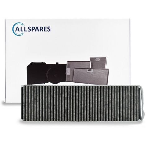 AllSpares Filtre à charbon PUAKF pour hottes aspirantes adapté pour Bora Pure / X Pure et S Pure - avec anti-odeur de poisson (430x130x50mm)