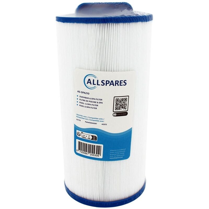 Filtre pour spa SC779 / 40372 / PWW50SHORT - Allspares