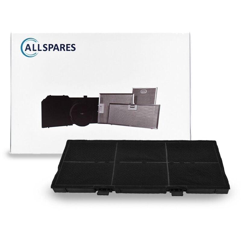 Allspares - Filtre à charbon pour Hotte adapté pour Bosch 11025806 / DSZ4561 / Siemens LZ45610 et Neff Z54TC02X0 (459x189x20mm)
