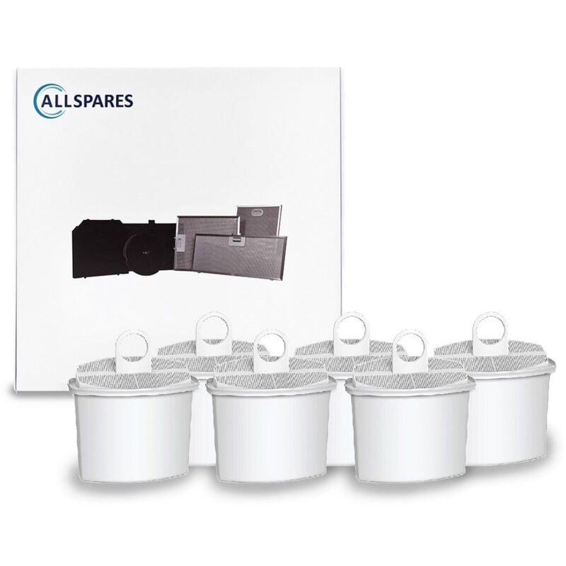 Allspares - Filtre à eau (6x) pour Machine à Café Braun remplacement pour les modèles de filtre PureAqua brsc 006 / KWF2