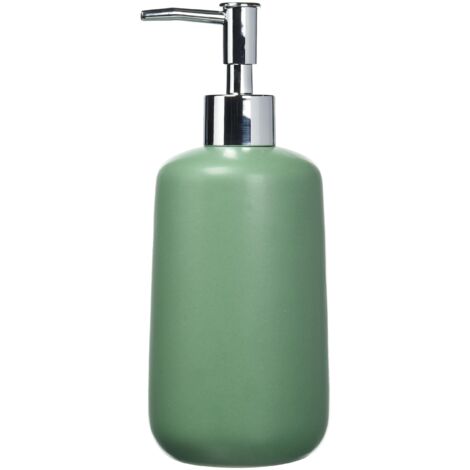 Allstar Seifenspender Olinda Grün Dispenser di Sapone, Ceramica, Verde, 7 cm