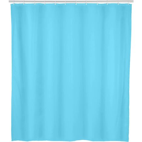 ALLSTAR - Tenda da doccia Zen, impermeabile, facile da pulire, in polietilene vinil acetato, 120 x 200 cm, colore: Blu