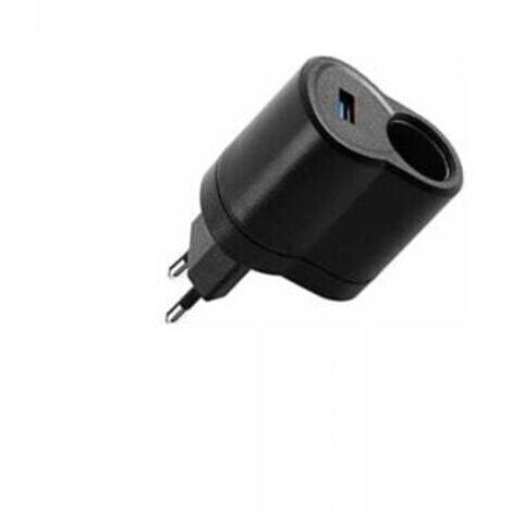 Allume-Cigare de Voiture, Adaptateur d'alimentation de Voiture Convertisseur Tension d'alimentation CA à CC Chargeur Voiture Allume Cigare 220v à 12v Chargeur Secteur