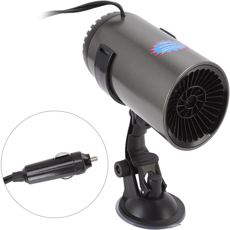 Allume-cigare Portable, chauffage rapide, frais et chaud, dégivreur de voiture avec support rotatif 12V