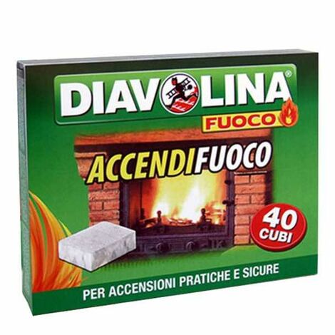 Allume-cigares cubes de feu, 40 pièces, Diavolina