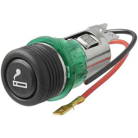 Allume-cigares la prise à encastrer avec Eclairage 12V/24V