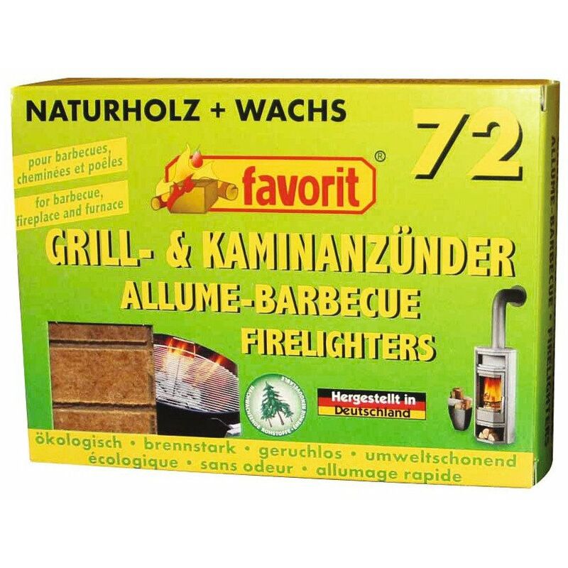 Allume feu bois compresse x72 1828