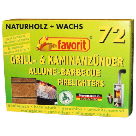 Allume feu bois compresse x72    1828