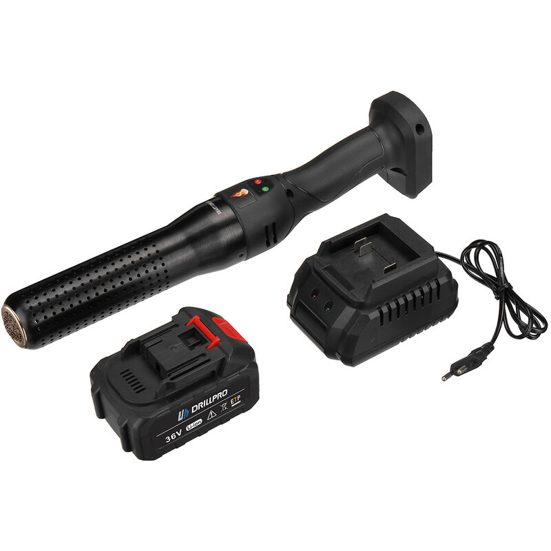 Allume-feu sans fil souffleur 20V pour barbecue au charbon de bois camping 815°C avec 1 batterie + chargeur lbtn