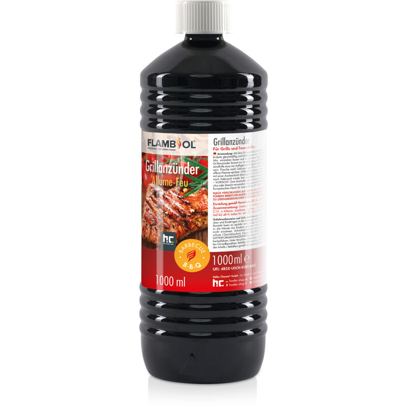Flambiol Allume-feu liquide flambiol® pour barbecue en bouteille de 1 l 1 l (en)