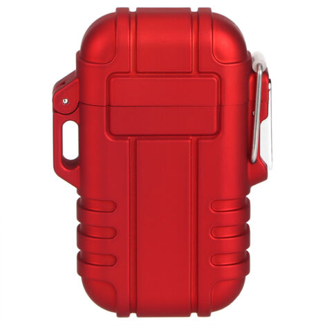 Allume-gaz étanche et anti-vent pour cigarettes, cigares et barbecue (Rouge)