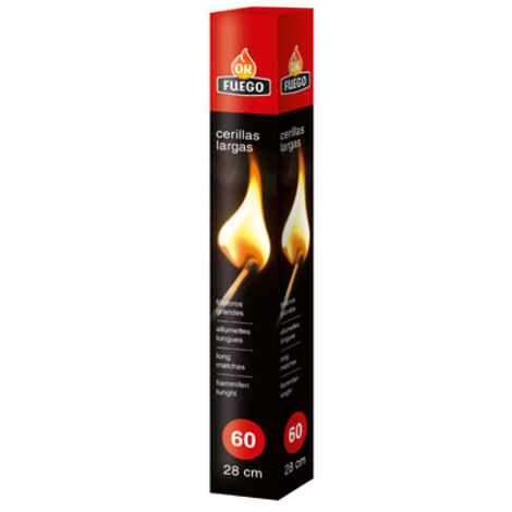 Allumettes Longues 28 Cm 60 Pièces
