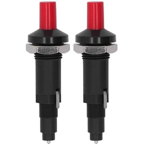 Allumeur Piézoélectrique,1 Out 2 Allumeur à Bouton,d'allumage à étincelle piézo,Allumeur Gril de Barbecu,pour barbecue à gaz Allumeur à électrode-2 Pièces