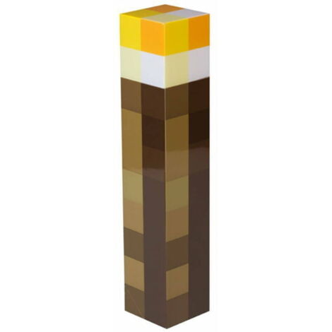 Allumez la torche 28CM LED haute luminosité Minecraft à main ou à montage mural F