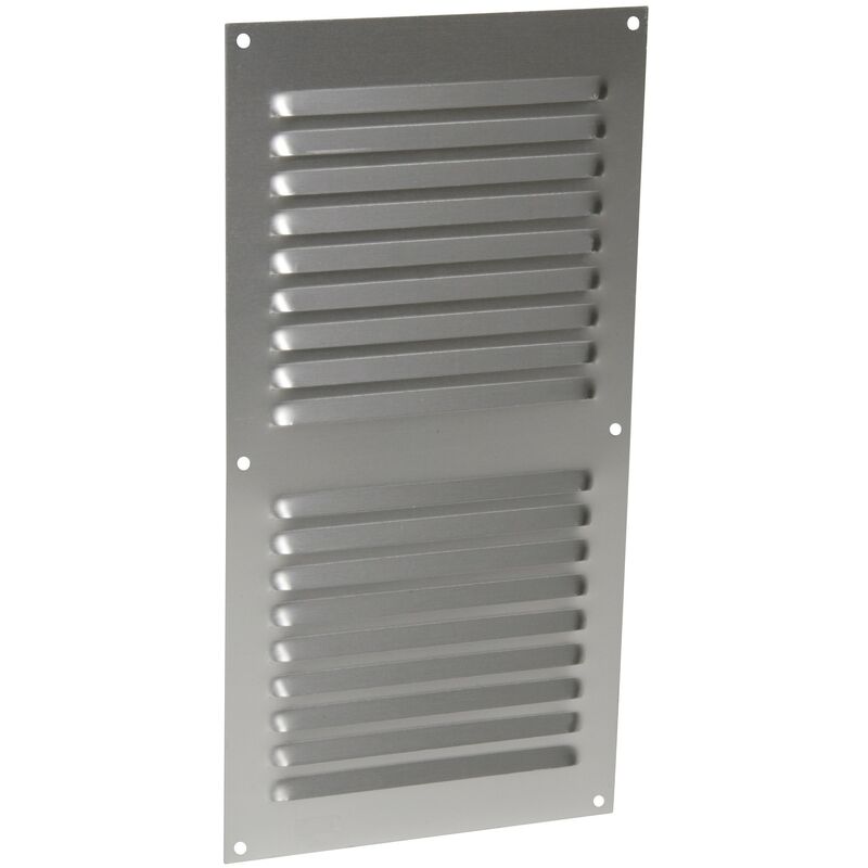 Nicoll - Alluminio anodizzato grigio con schermo: rettangolare verticale 30X15