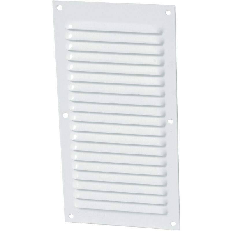 Nicoll - Alluminio laccato bianco con zanzariera: Rettangolare verticale 30x15